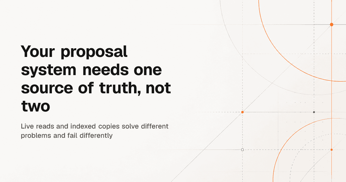 Connecting an AI proposal response system to your CRM and content library without creating a second source of truth