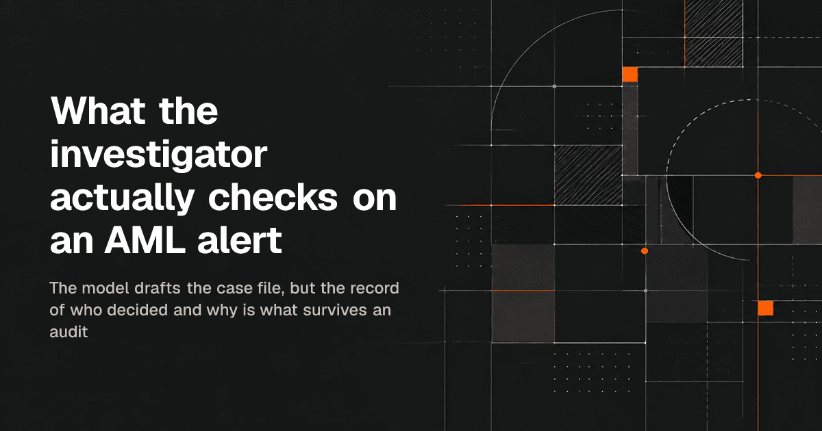Where the human sits in human in the loop AI for transaction monitoring alerts