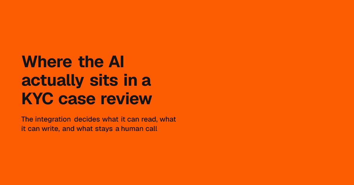 Connecting an AI KYC review system to core banking and case management platforms