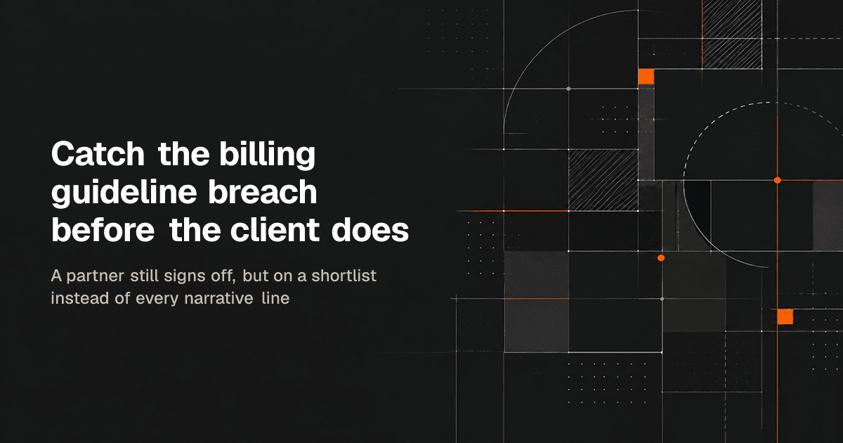 Building an AI system to review time entries and invoice narratives before billing goes out
